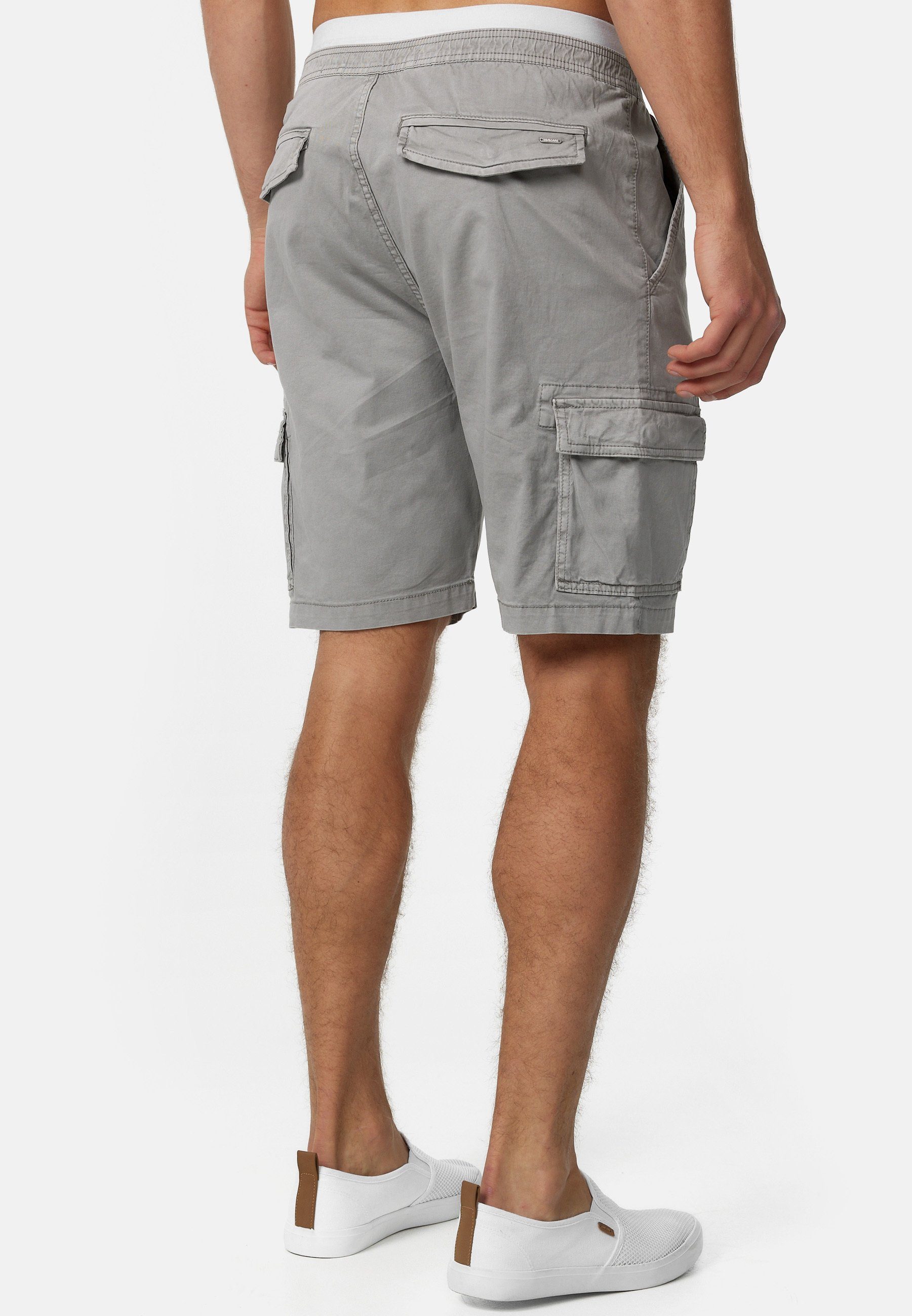 Indicode Cargoshorts Herren Kinnaird Cargo Shorts Herrenshorts aus elastischer Baumwoll-Qualität