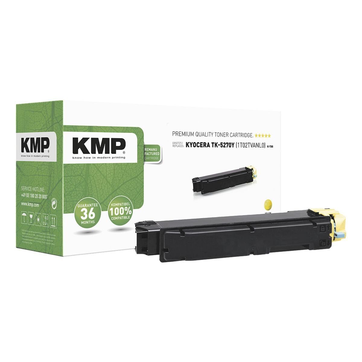 KMP Tonerpatrone, ersetzt Kyocera gelb »TK-5270Y«