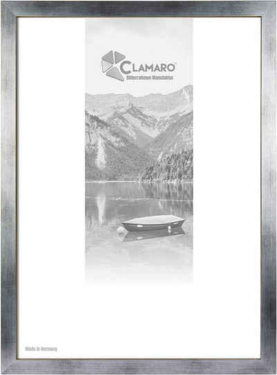 Clamaro Bilderrahmen Bilderrahmen Silber Gebürstet CLAMARO Collage nach Maß FSC® Holz Modern eckig M3016 60x60 in Silber Gebürstet