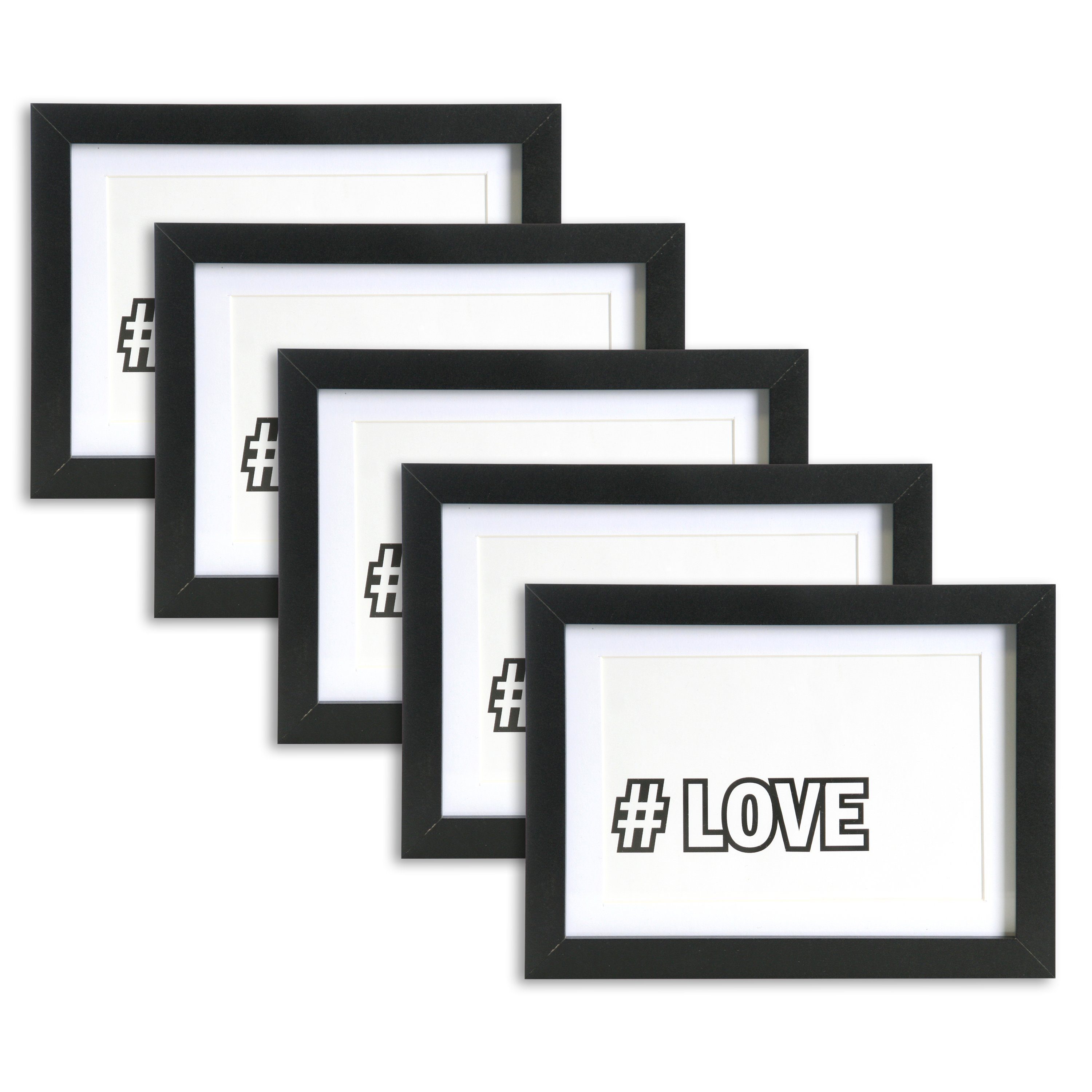 Wackadoo Living Bilderrahmen-Set the Frame Bilderrahmen mit Passepartout, ( günstig online kaufen