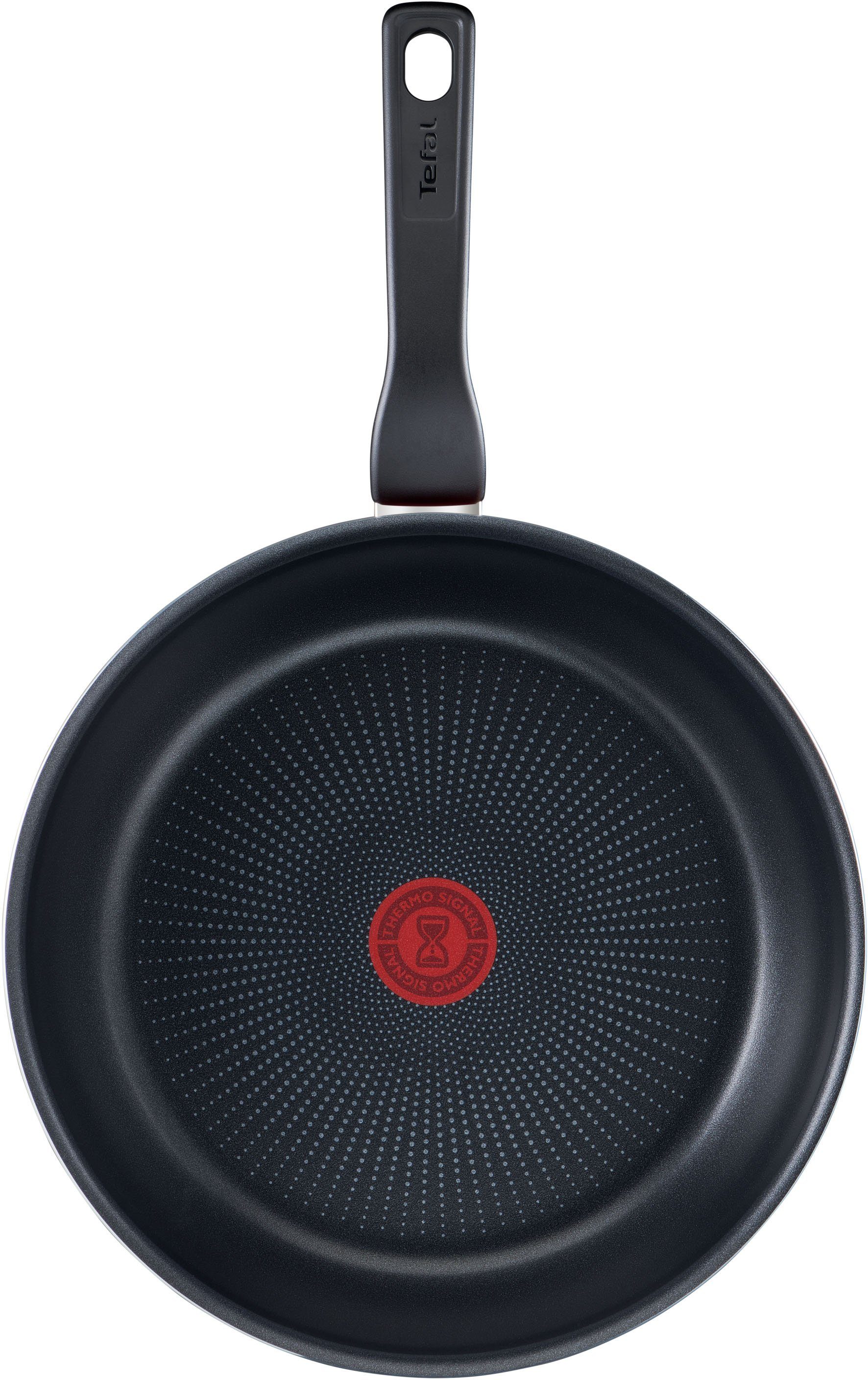 Tefal Pfannen-Set XL Force, Aluminium (Set, 2-tlg., je 1 Pfanne Ø 24/28 cm, H: 6 cm), Antihaft, Thermo-Signal, tiefe Form, alle Herdarten außer Induktion