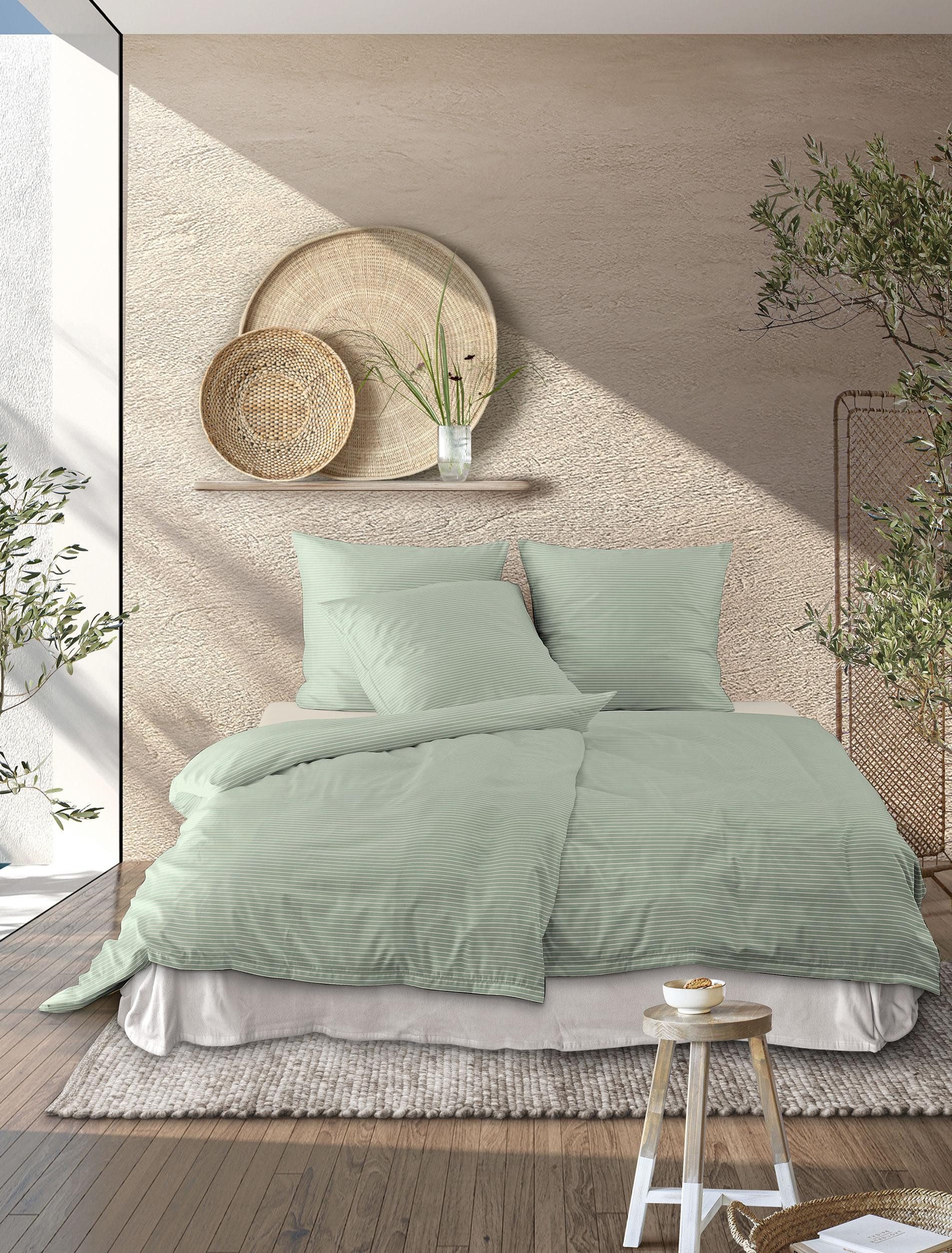 Irisette Bettwäsche Tokio 8607, Mako-Satin, 2 teilig, seidiger Glanz, besonders weich und hautschmeichelnd