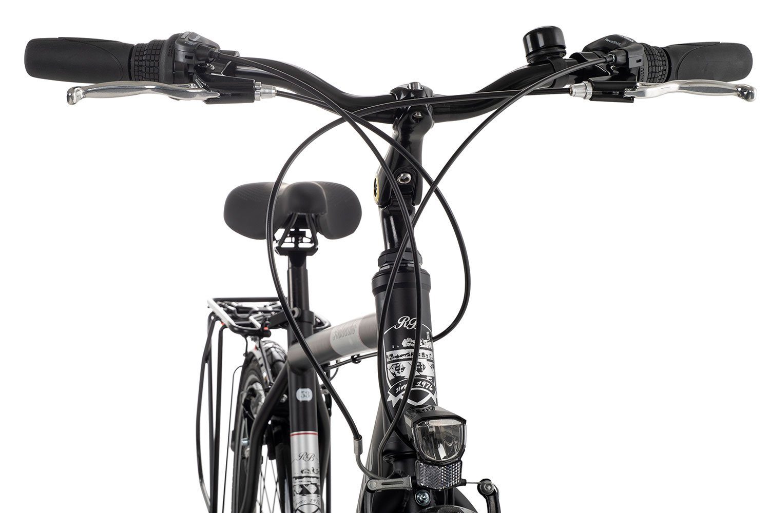 Ciclista Cityrad Ponte Vecchio, Trekkingrad Tourney 21 schwarz/grau Kettenschaltung, Gang 21 Shimano black Schaltwerk, silver