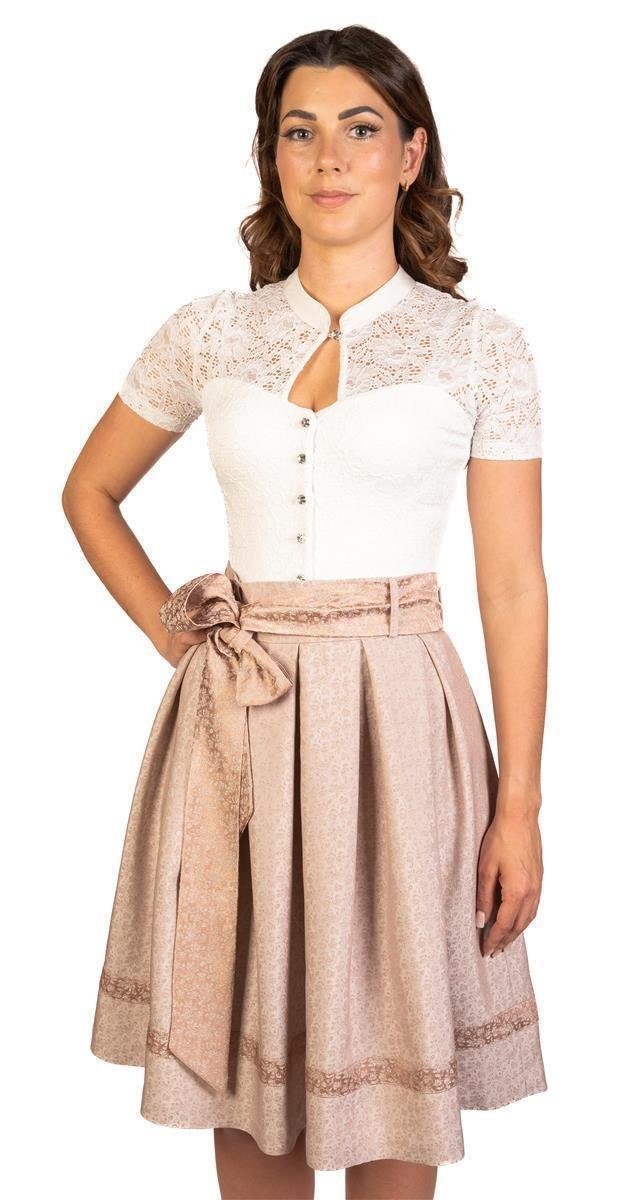 Trachtl Dirndl DAMEN FALTENROCK LENA Creme