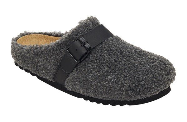 Scholl CHARLOTTE Pantoffel in kuscheliger Optik, Leichte Laufsohle mit ...