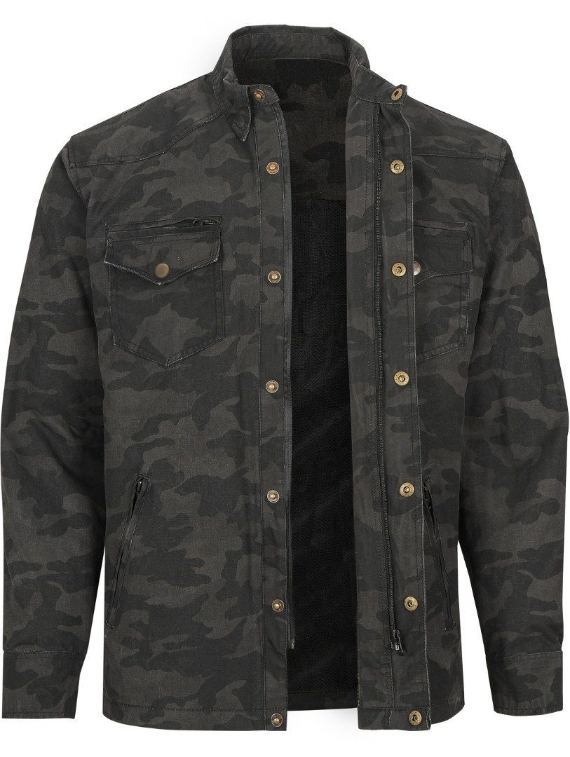 Motorradhemd Militaryjack Darkcamo Bores Motorradjacke