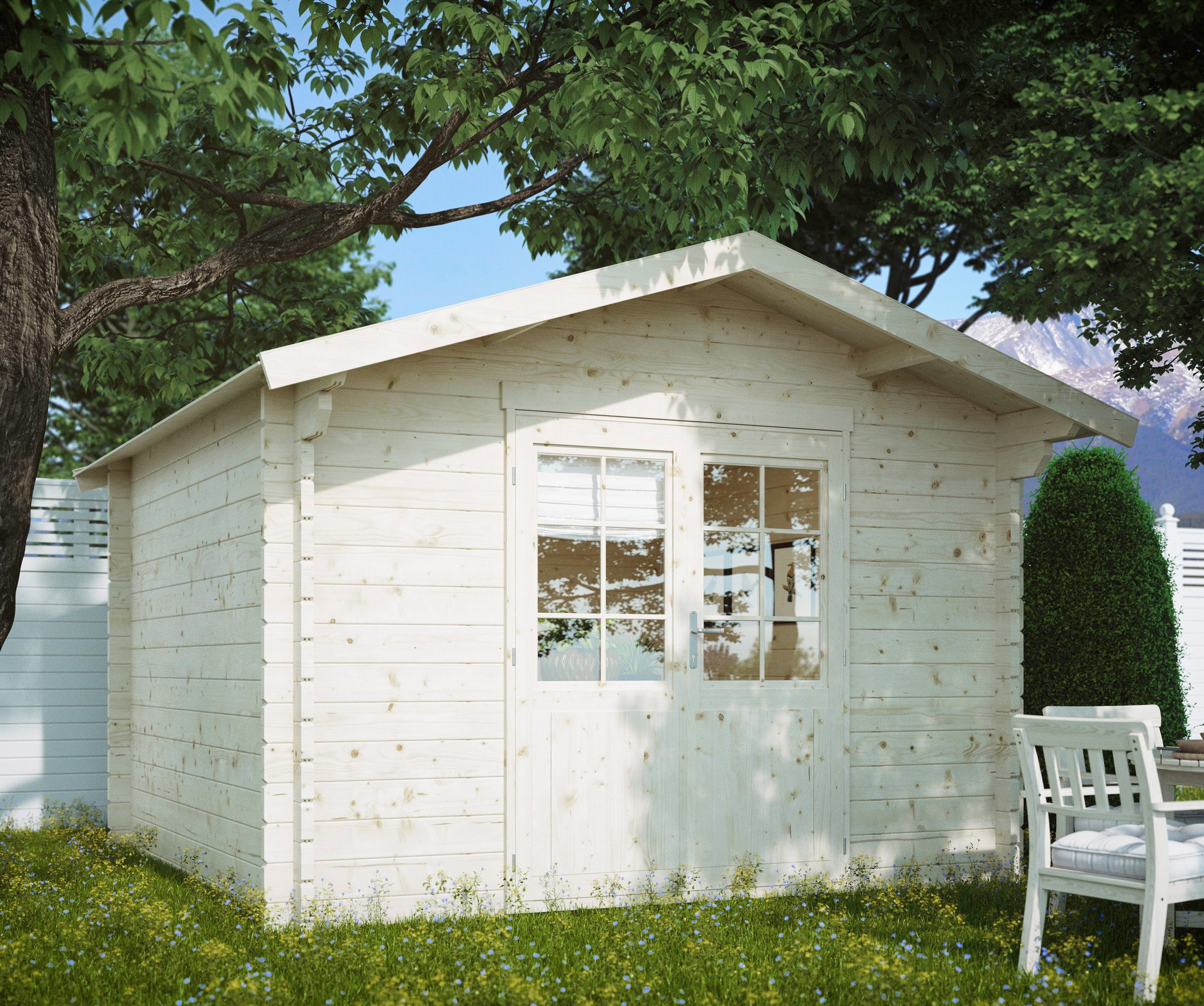 KiehnHolz Gartenhaus »Breitenberg 2«, BxT 350x366 cm, inkl. Aufbau