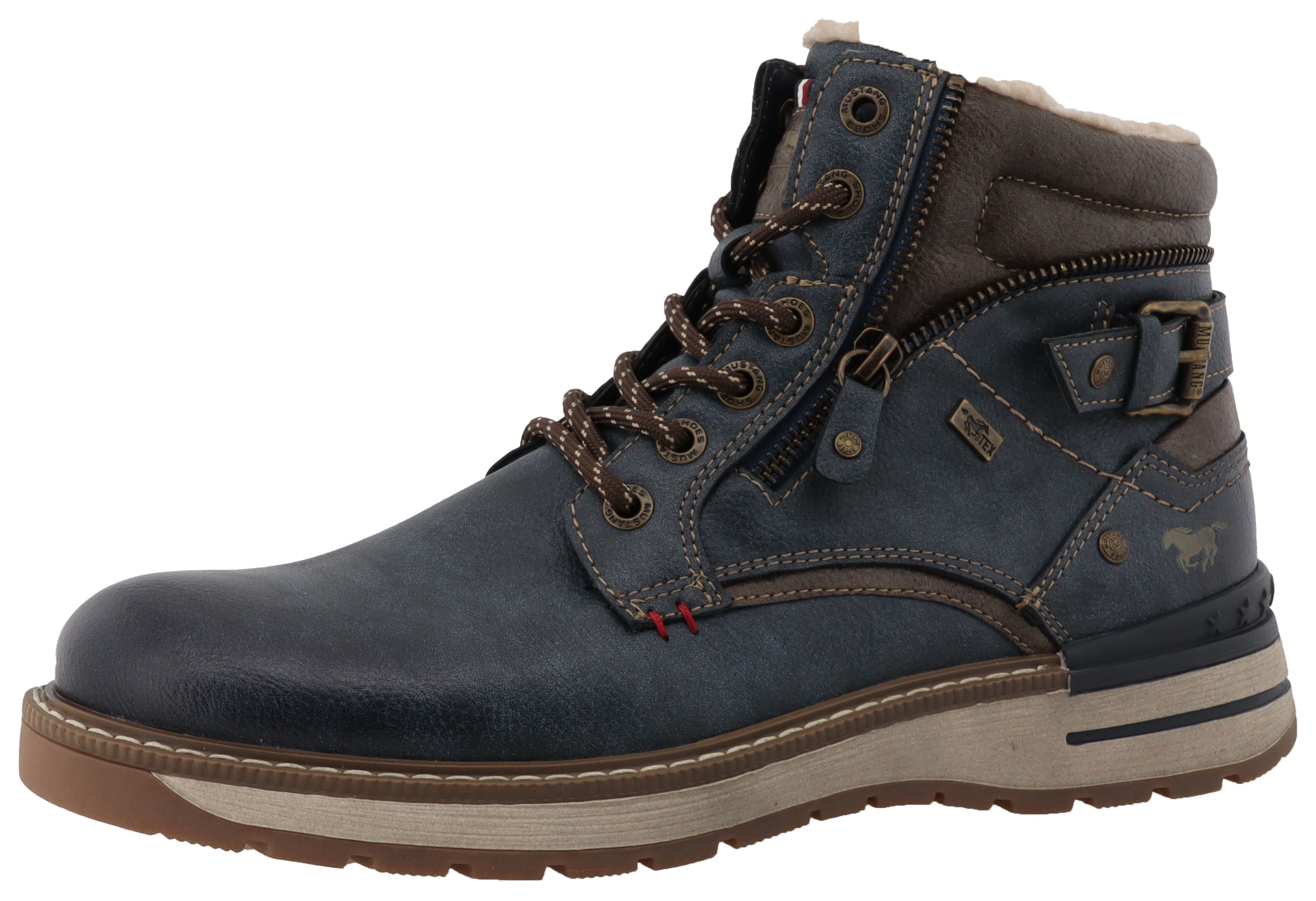 Mustang Shoes Maril Winterboots Workerboots, Schnürboots mit TEX-Ausstattung