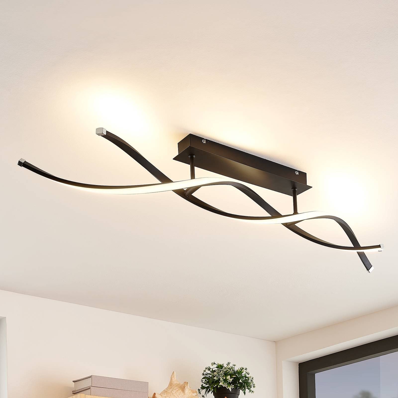 Lindby LED Deckenleuchte Welina, dimmbar, LED-Leuchtmittel günstig online kaufen