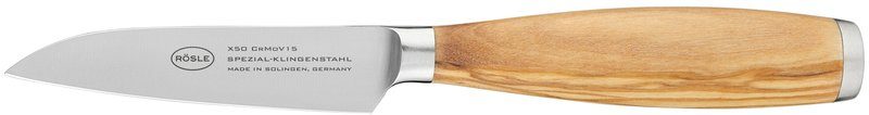 RÖSLE Овочеві ножі Artesano, für Obst und Gemüse, Made in Solingen, Klingenspezialstahl, Olivenholz