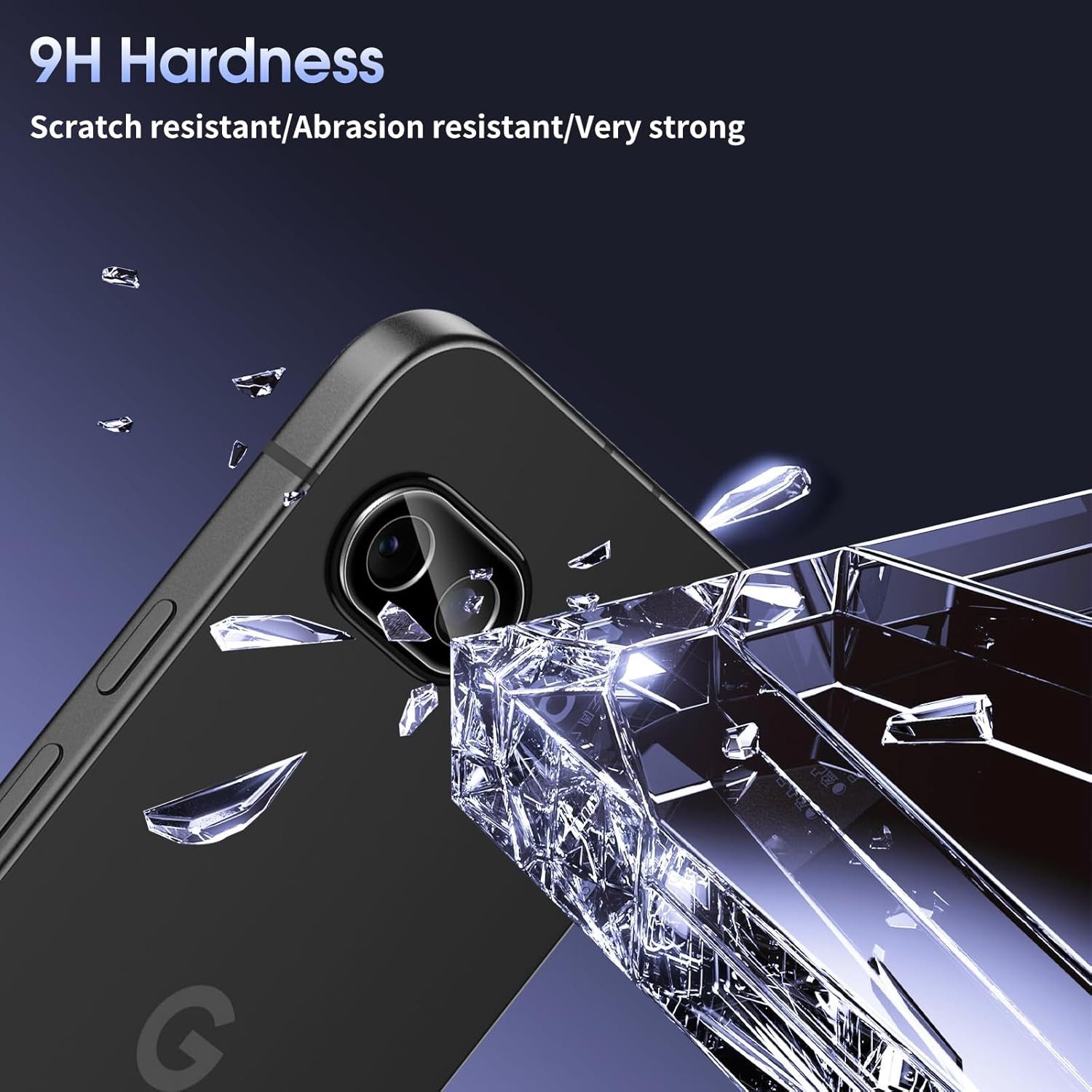 CLM-Tech Displayschutzglas und Kameraschutz für Google Pixel 10a, - Spar-Set (2x Display Panzerglas und 2x Kameraglas), 4 Stück, Anti-Fingerabdruck und blasenfr – Bild 4 von 5