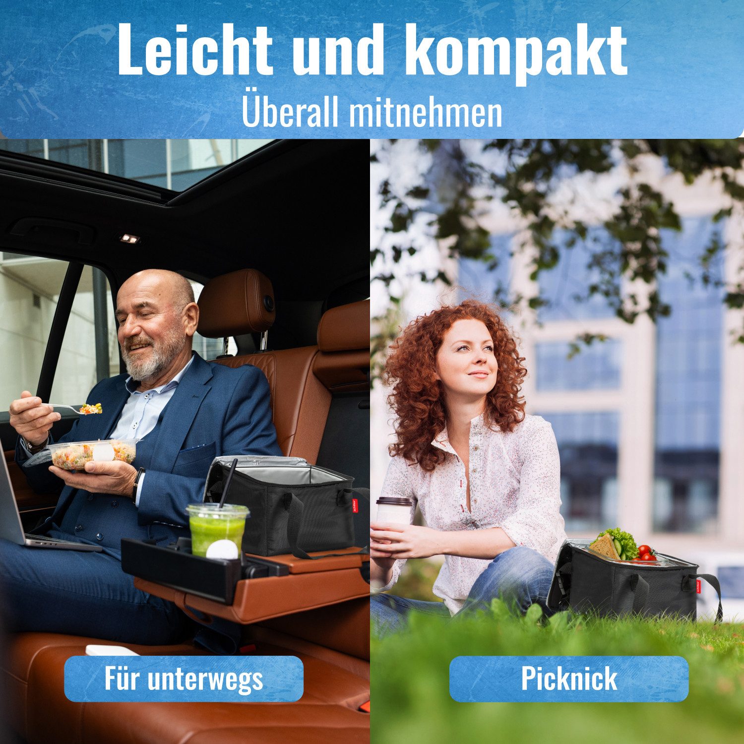 achilles Klappbox achilles Kühltasche für Beifahrer-Organizer Kühleinsatz für Rücksitz, 40 l