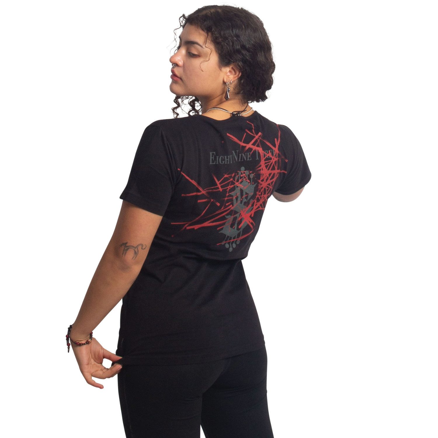 YAKUZA Rundhalsshirt Dark Angel mit Rippbündchen