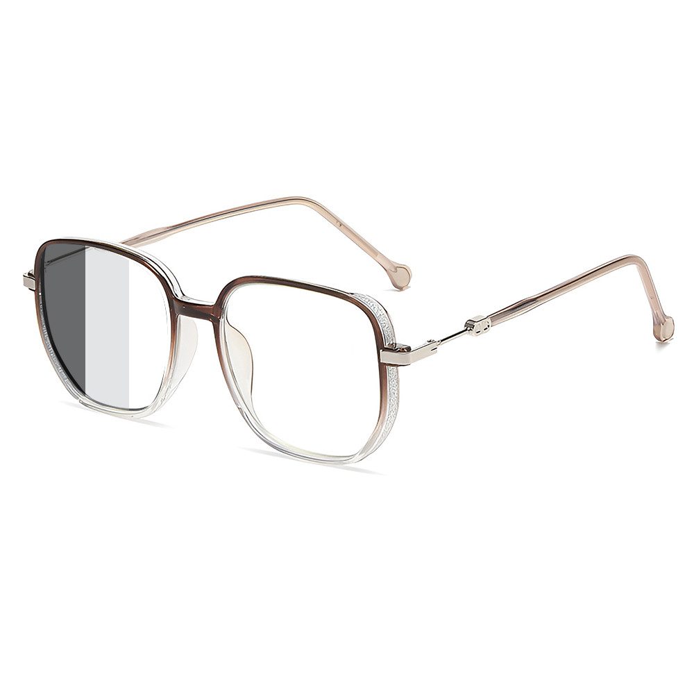 PACIEA Brille Damen UV Schutz Oversized mit Sonne selbsttönend