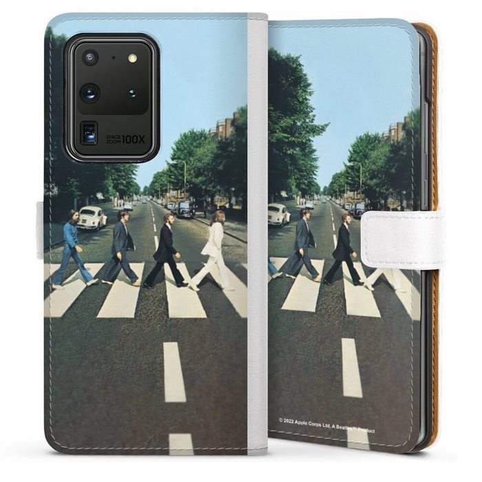 DeinDesign Handyhülle Abbey Road The Beatles Musik The Beatles - Abbey Road Samsung Galaxy S20 Ultra Hülle Handy Flip Case Wallet Cover
