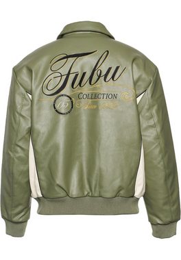 Fubu Lederjacke Fubu Herren FM234-008-2 FUBU FB Initials Leather Coach Jacket (1-St)