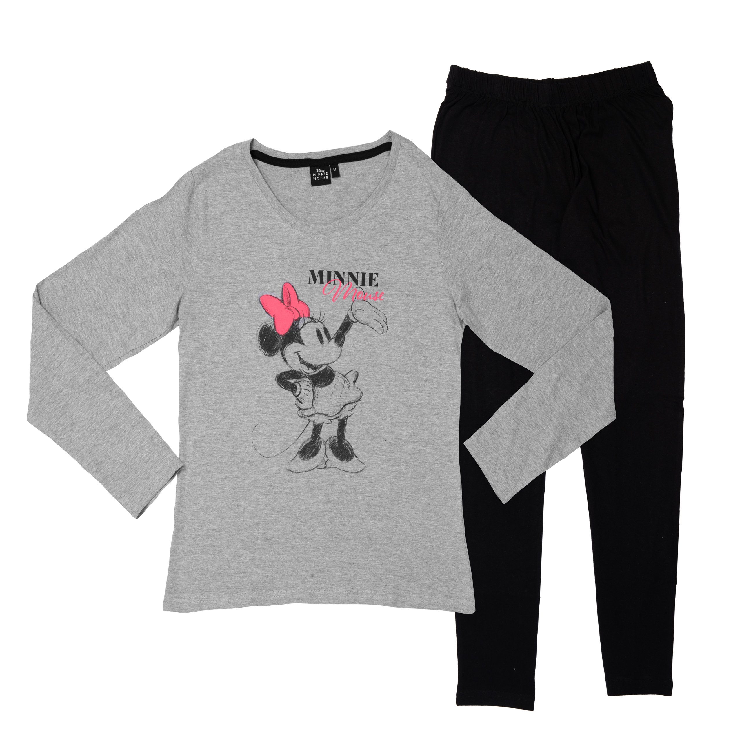 United Labels® Schlafanzug Disney - Minnie Mouse, classic scribble, Set