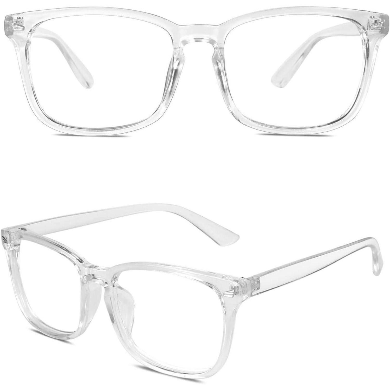 LuxusKollektion Sonnenbrille Brille Hornbrille Nerdbrille Damen Herren UV400 Fake 1 Transparent