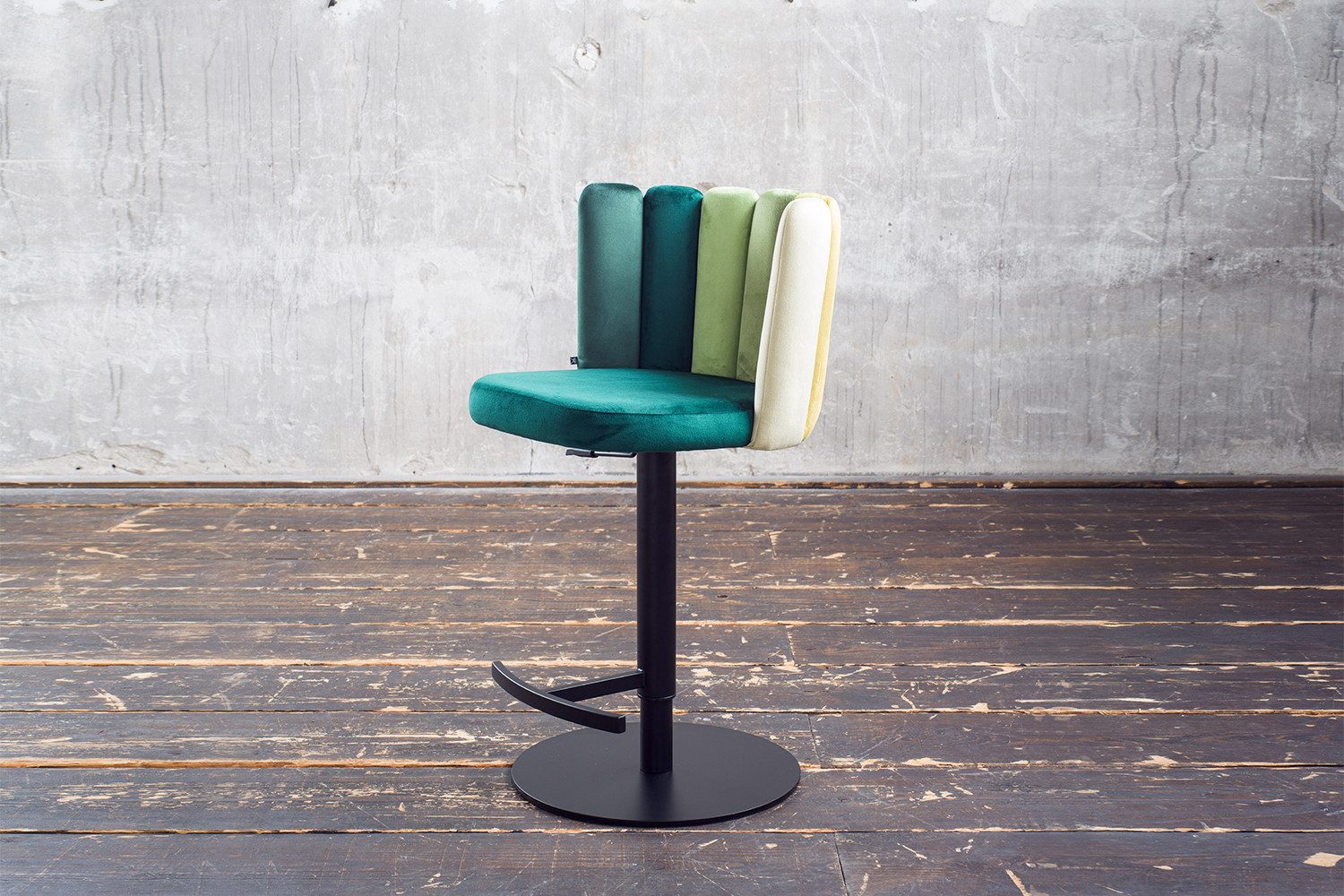 KAWOLA Bistrostuhl JADA (1 St), Drehstuhl höhenverstellbar Velvet verschiedene Farben