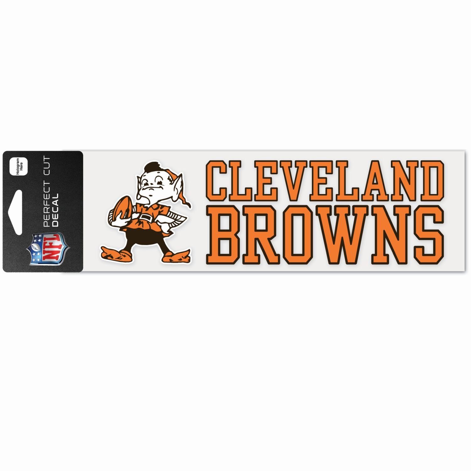 Perfect 8x25cm Cut Browns WinCraft Wanddekoobjekt Aufkleber Cleveland NFL