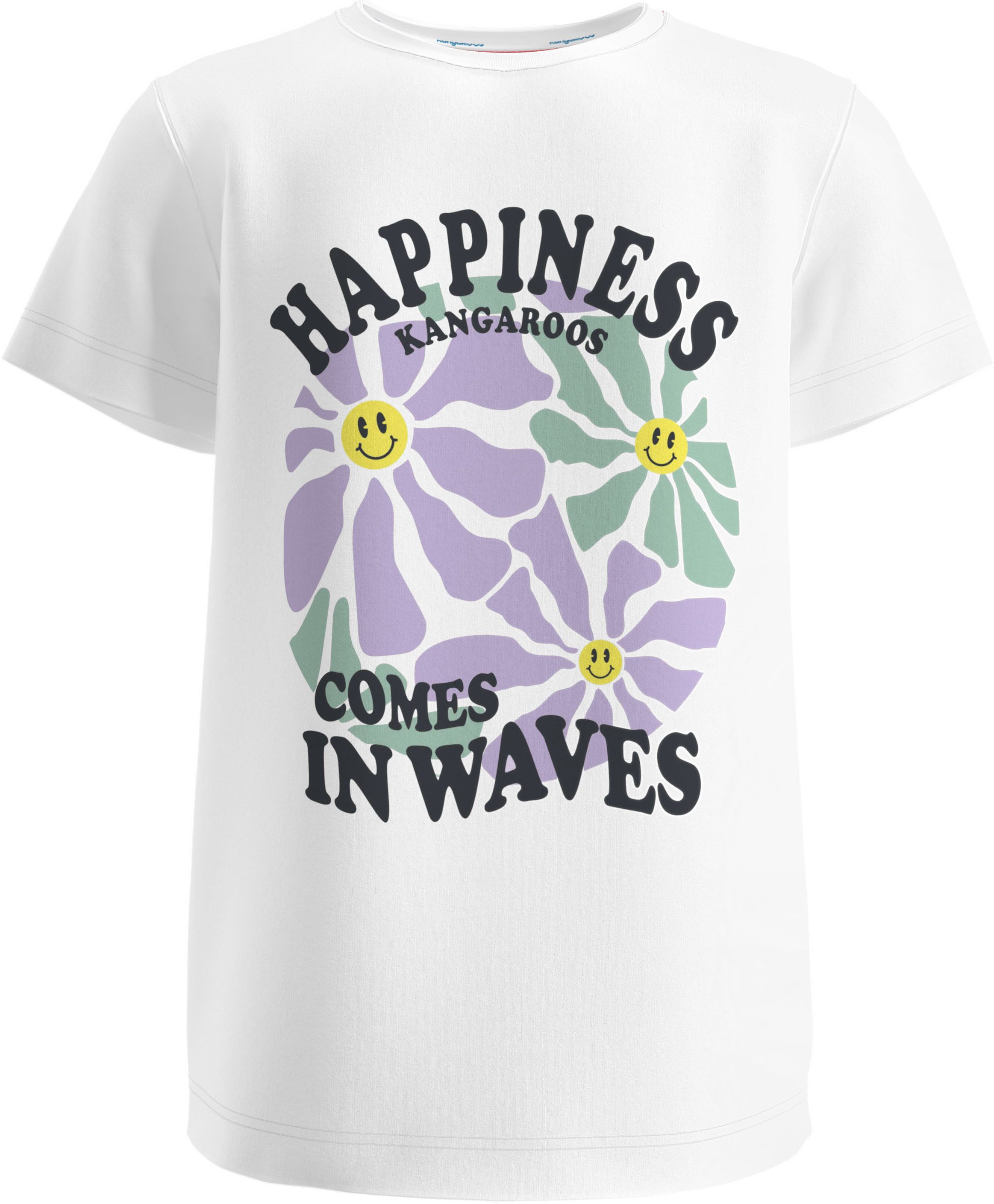 KangaROOS T-Shirt HAPPINESS COMES großer Frontprint – Bild 5 von 5