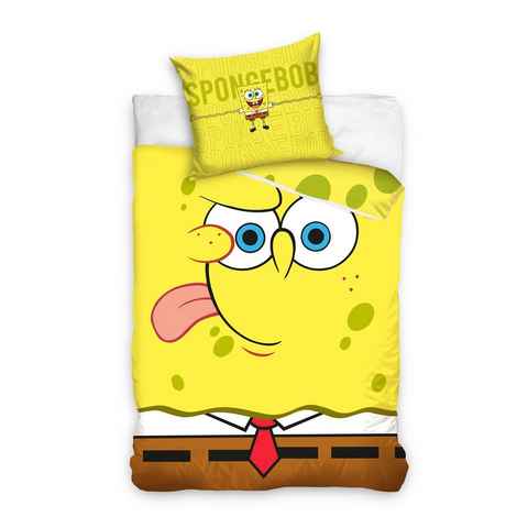 Kinderbettwäsche Spongebob Squarepants Schwammkopf Kinderbettwäsche, Carbotex