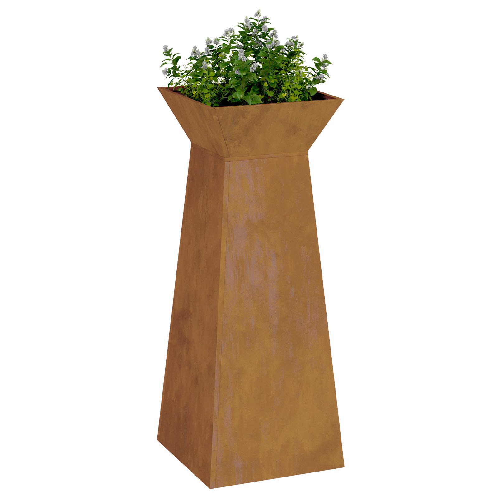 vidaXL Blumentopf Pflanzenständer Witterungsbeständiger Stahl 40 günstig online kaufen