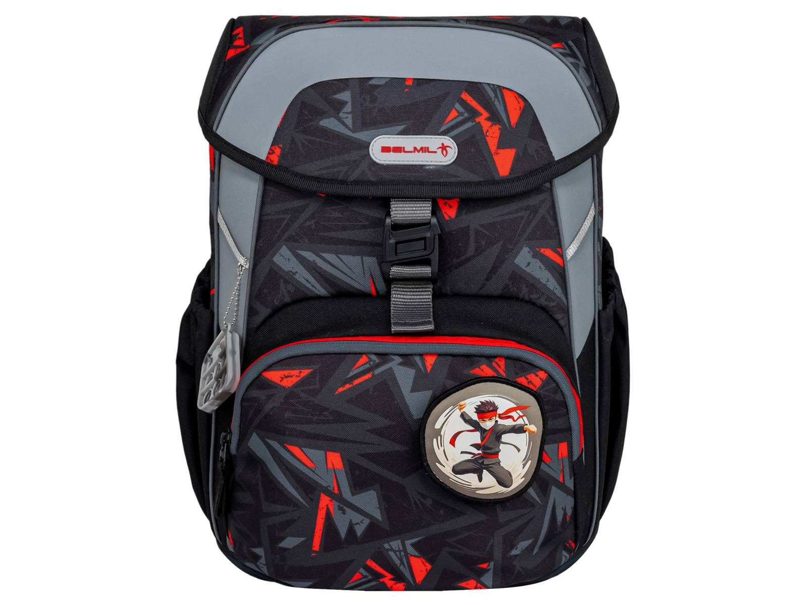 Belmil Schulranzen "Maxi" 2026 Set 1. Klasse, 22 Liter Volumen "Ninja", Ninja, 4tlg.,1. Klasse, Grundschule, Einschulung, Jungen – Bild 3 von 5