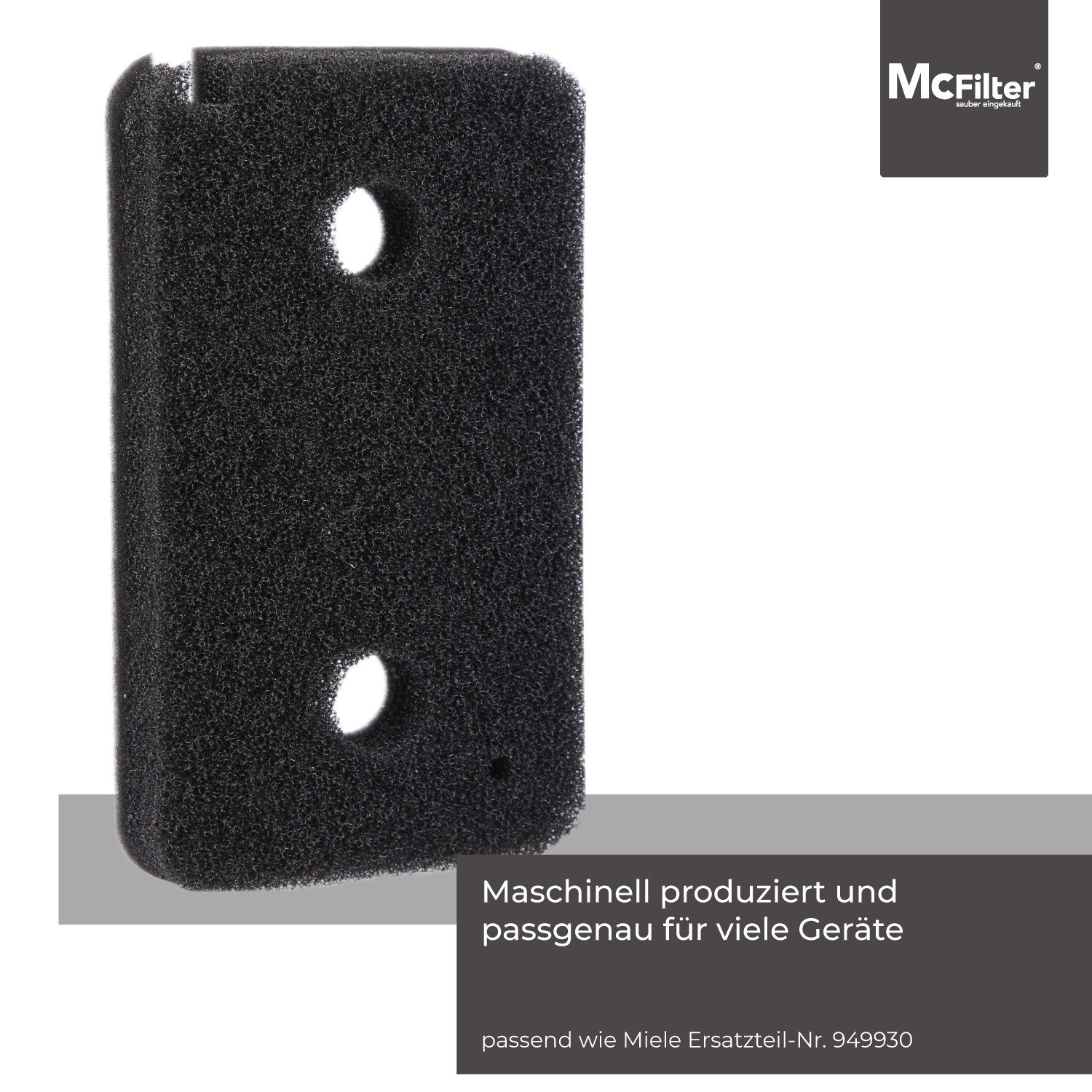 McFilter Ersatzfilter (2 Stück) Schwammfilter geeignet für Miele 09499230, Zubehör für Trockner, Wärmepumpentrockner, Kondenstrockner, Fein-Grob, Filtermatte, 2 – Bild 5 von 5