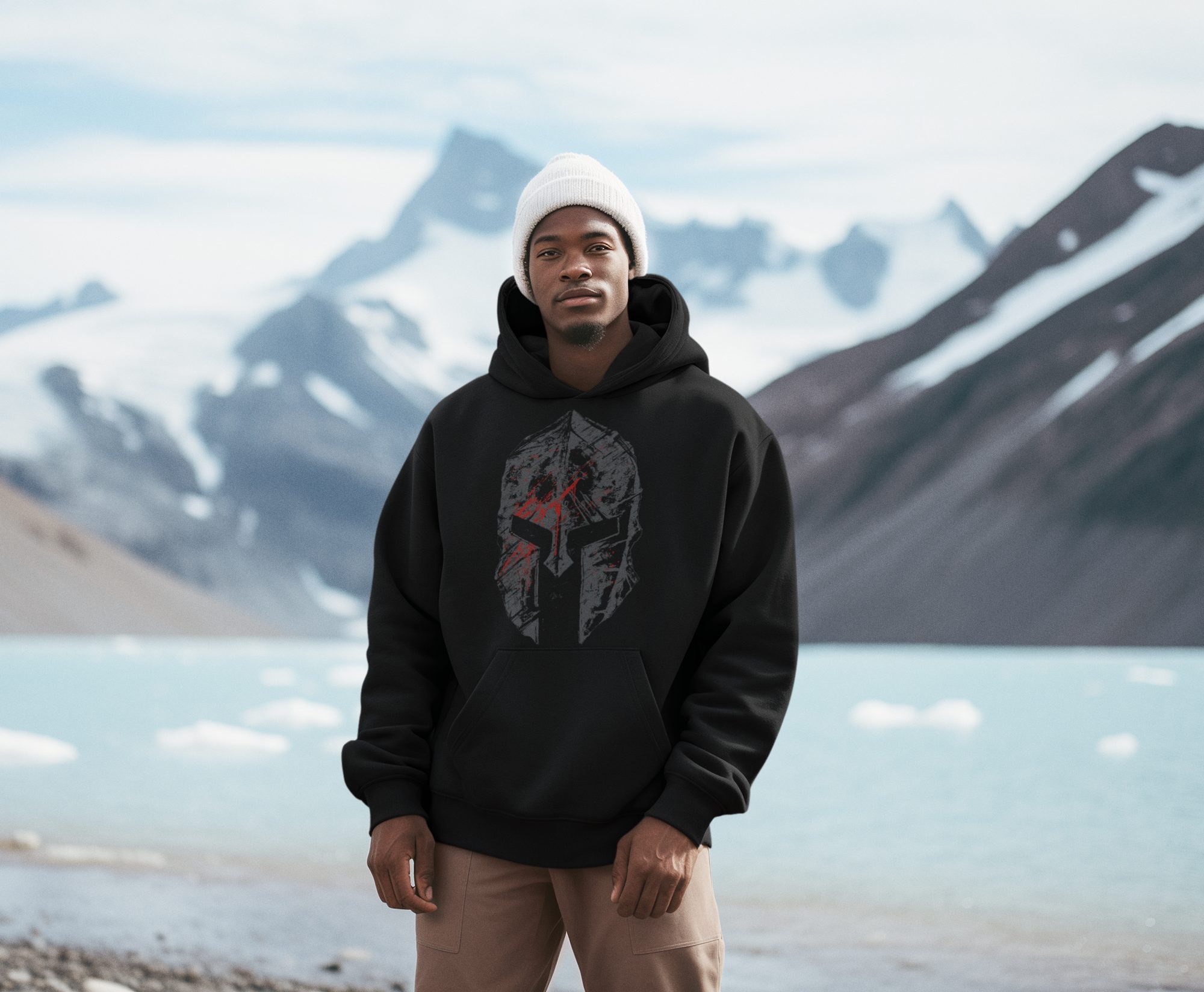 Baddery Kapuzenpullover Sparta Hoodie: "Phalanx Helm" - Sparta Pullover, ho günstig online kaufen