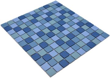 Mosani Bodenfliese Keramik Mosaik blau türkis Pool RUTSCHEMMEND BODEN Fliese Küche