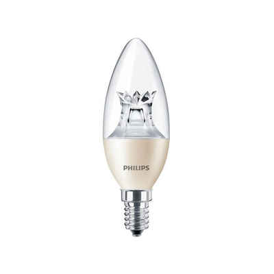 Philips »Philips Master LED E14 C40 Diamond 8W = 60W Warm 2700K DIMMBAR DimTone« LED-Leuchtmittel, E14, Warmweiß, dimmbar