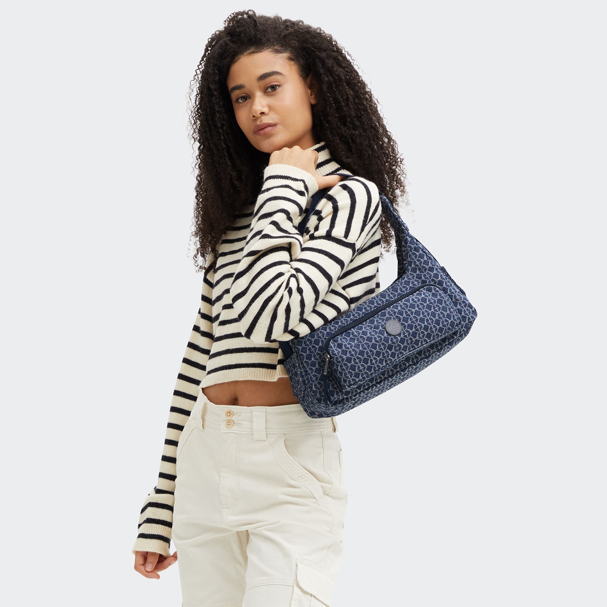 KIPLING Schultertasche Denim Love, Polyester günstig online kaufen
