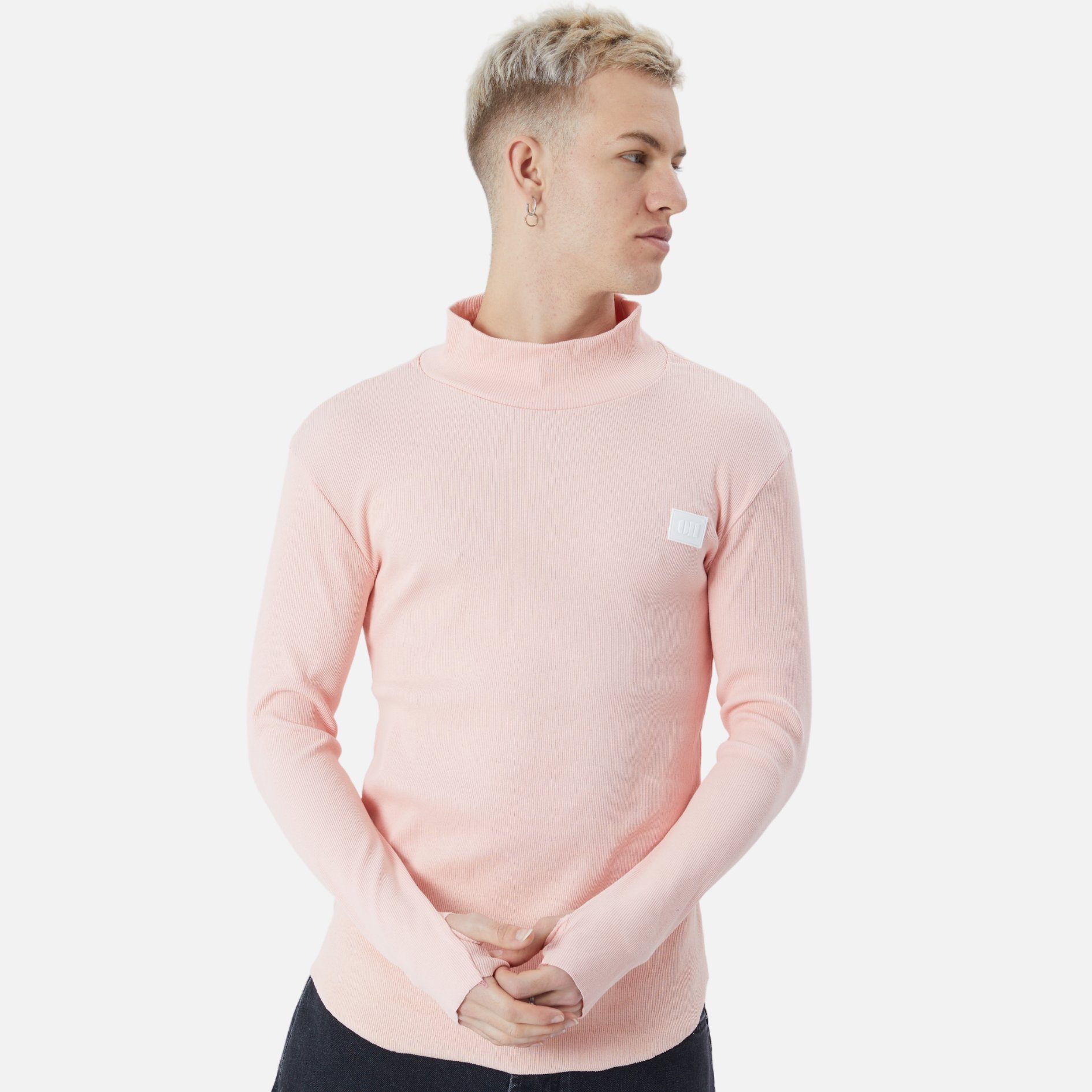COFI Casuals Sweatshirt Herren Rundhals Sweatshirt Regular Fit Pullover Rosa