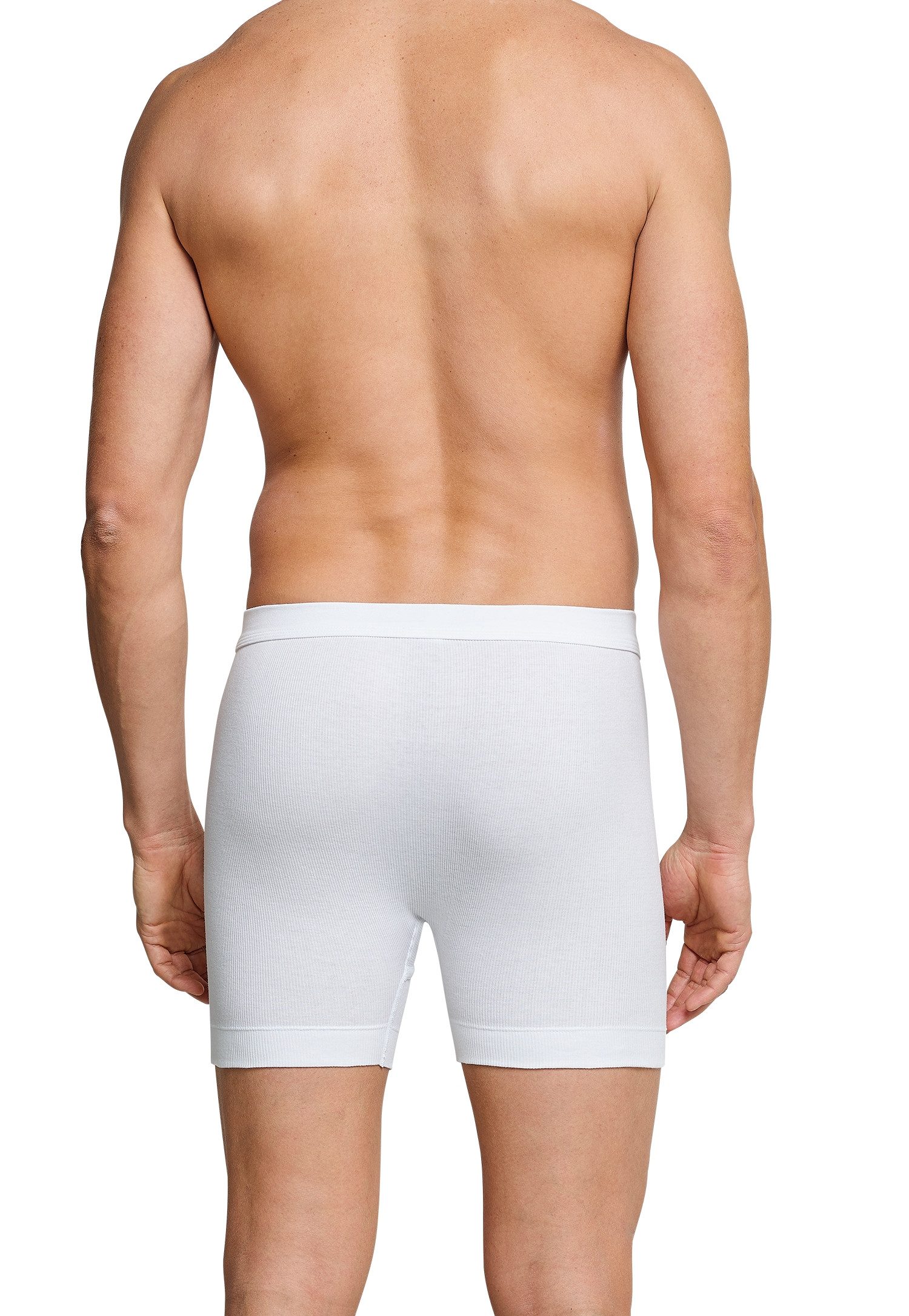 Schiesser Boxershorts Essentials Softbund, Doppelripp-Qualität, Baumwolle, mit Eingriff