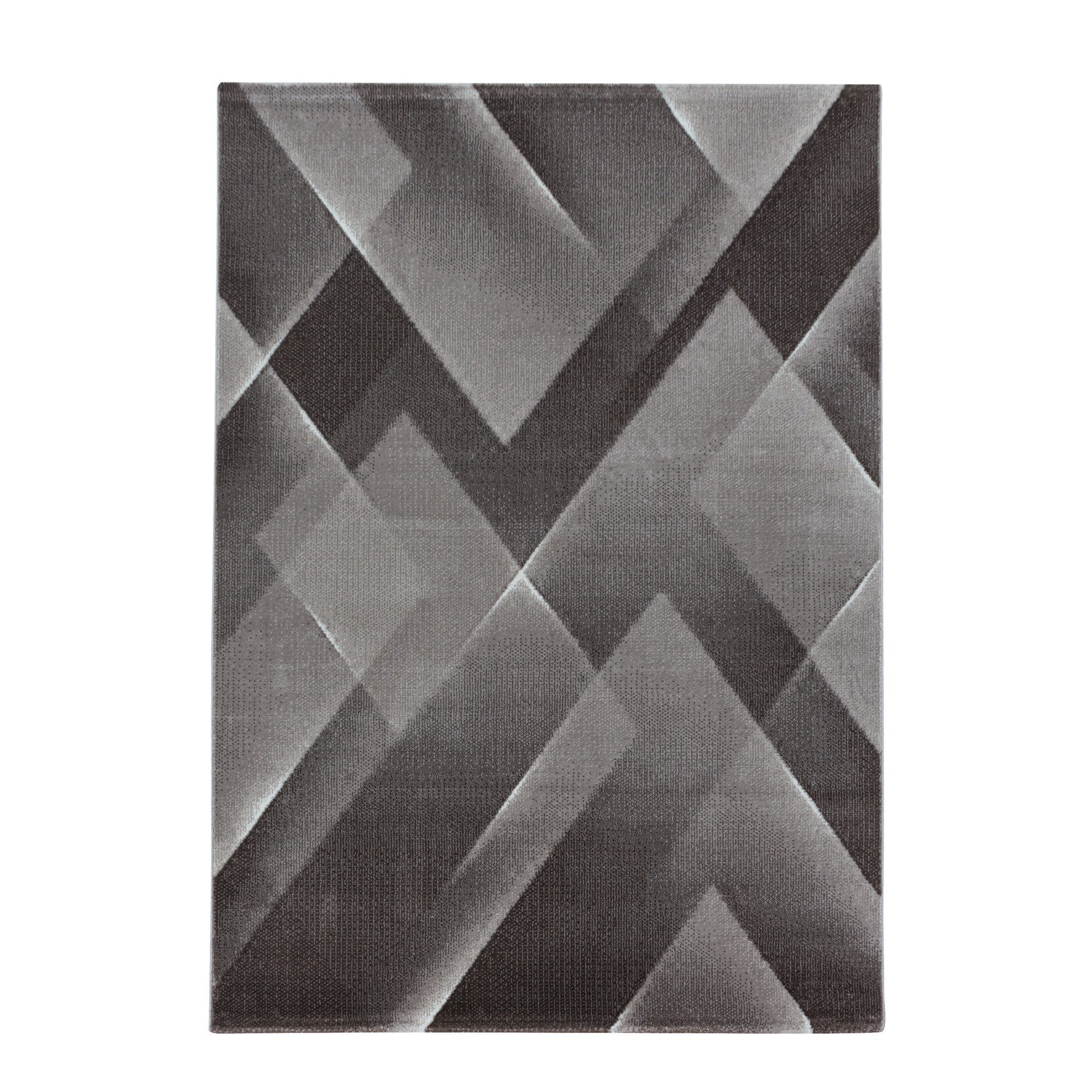 Teppich Abstrakt Design, Teppium, Rechteckig, Höhe: 9 mm, Kurzflor Teppich Abstrakt Design Teppich Braun Teppich Wohnzimmer