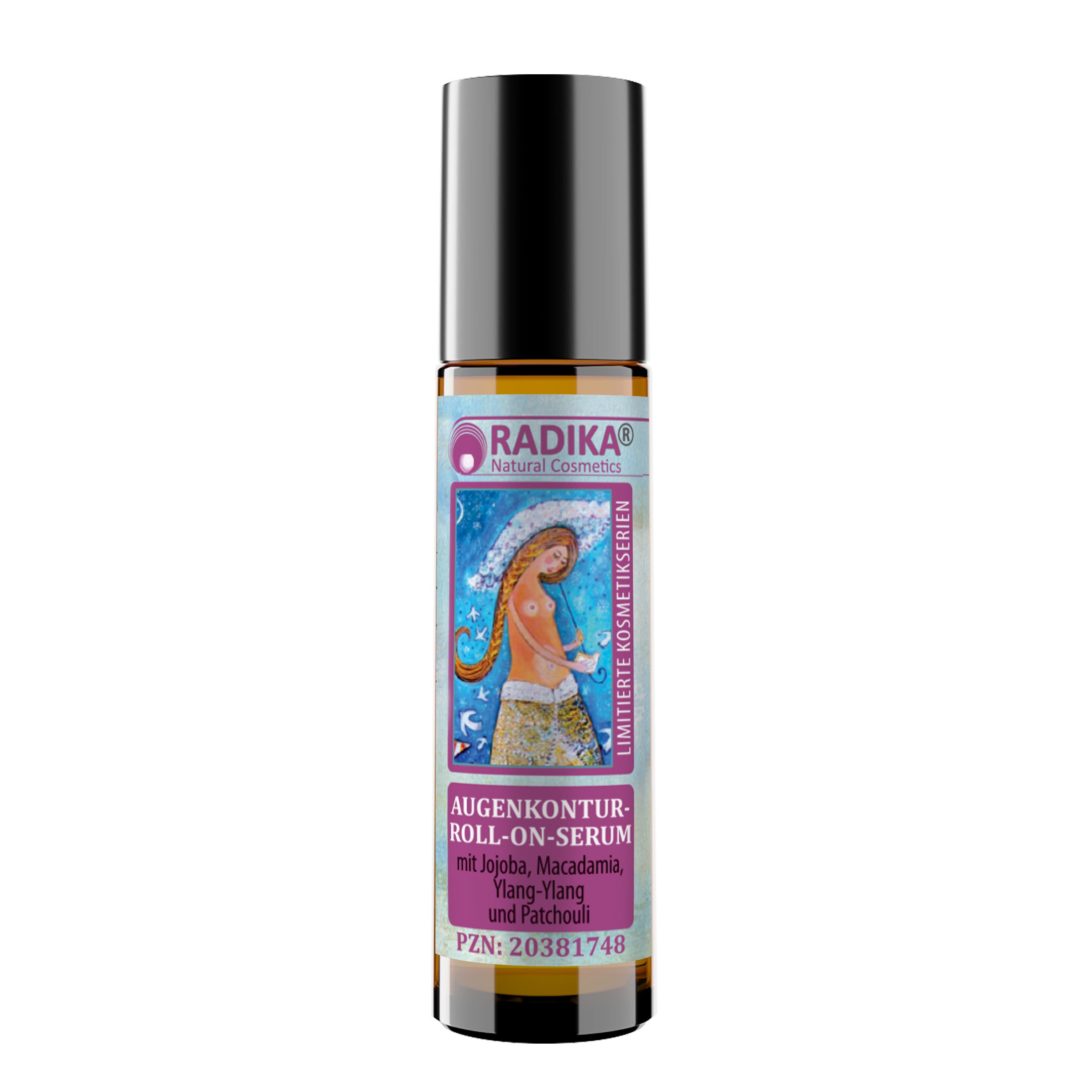 BIOHERBA R Augenserum Bioherba Augenserum Roll-on mit Jojoba, Macadamia & Ylang-Ylang 10 ml