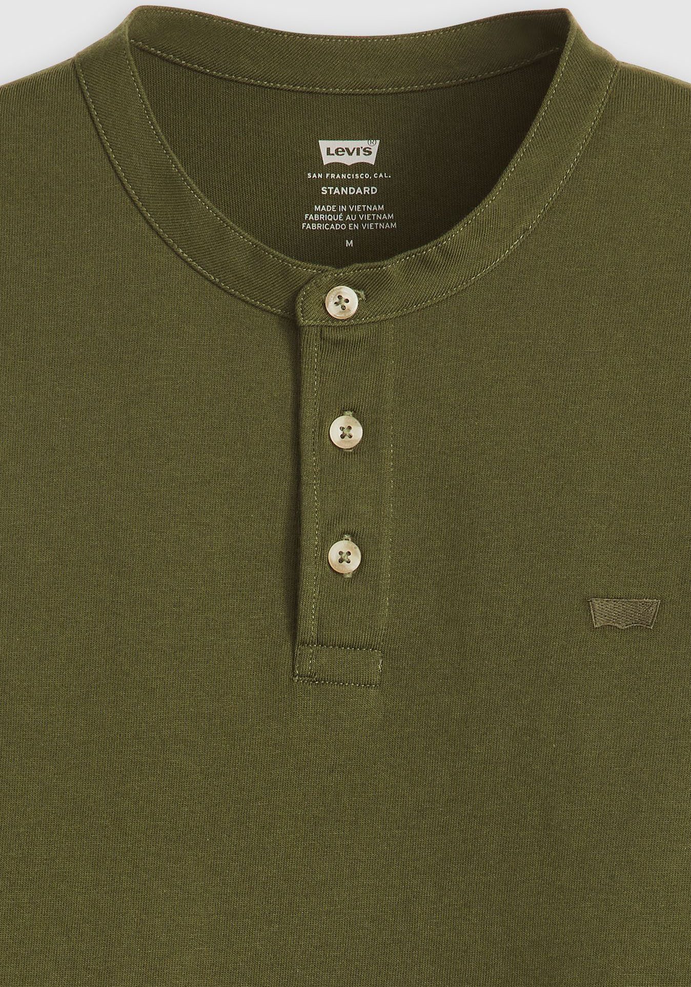 Levi's® Henleyshirt mit Logo Stickerei