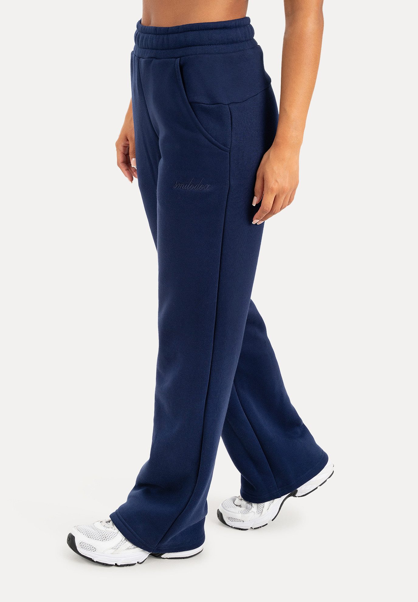 Smilodox Jogginghose Finy Jogger Damen, Loose Fit, Wide Leg, Baumwolle, für Gym & Alltag Baumwollmix, Tunnelzug, elastischer Bund, weich, Komfort – Bild 5 von 5