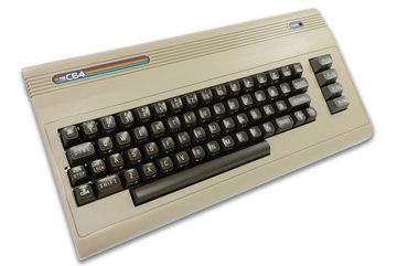Commodore Spielkonsole Konsole Gaming, Spielekonsole Commodore C64 MAXI (inkl. 1 Controller), Gaming Konsolen Spielkonsolen Videospiel Konsole PC, Videospielkonsole