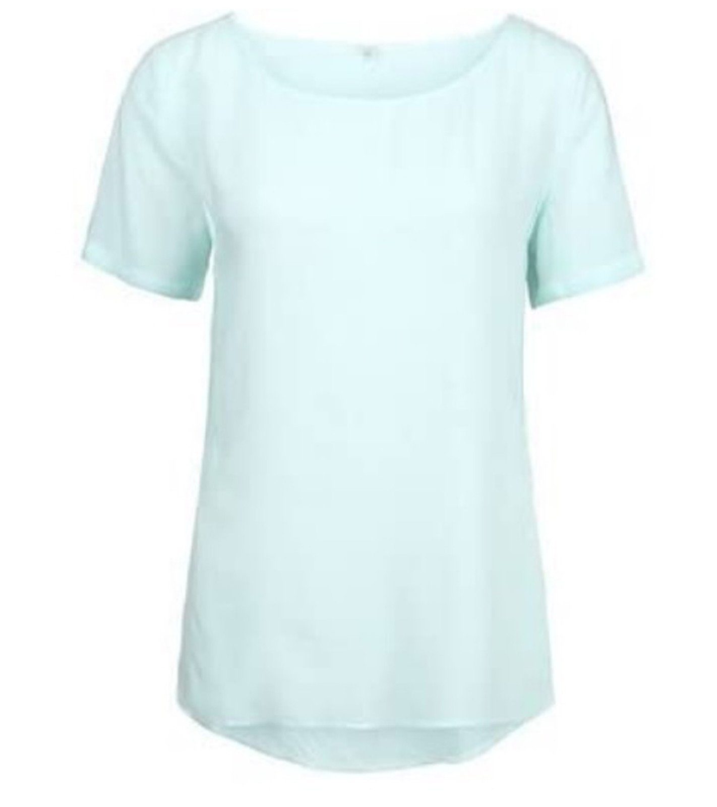 s.Oliver Rundhalsshirt »s.Oliver Blusen-Shirt luftiges Damen T-Shirt mit  Rundhals-Ausschnitt Sommer-Shirt Mint« online kaufen | OTTO