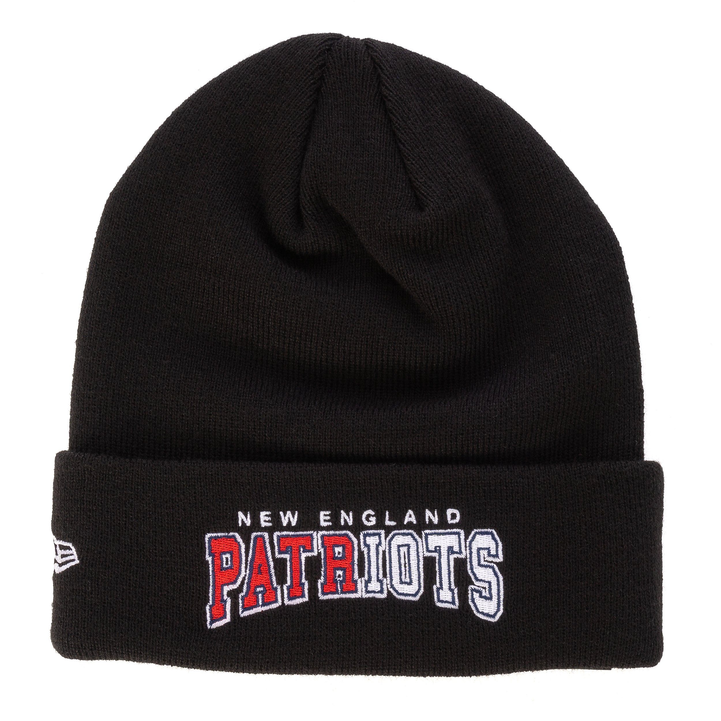 New Era Strickmütze New Era NFL New England Patriots Mütze Strickmütze  schwarz