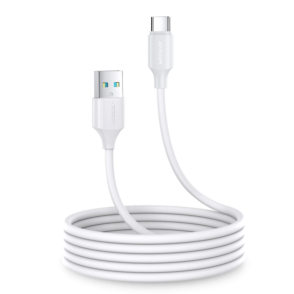 JOYROOM Schnellladekabel Datenkabel Ladeleitung USB-Kabel, USB-A, USB-C (200.0 cm), 3 A Schnellladen, 480 Mbit/s, Kunststoff-Mantel