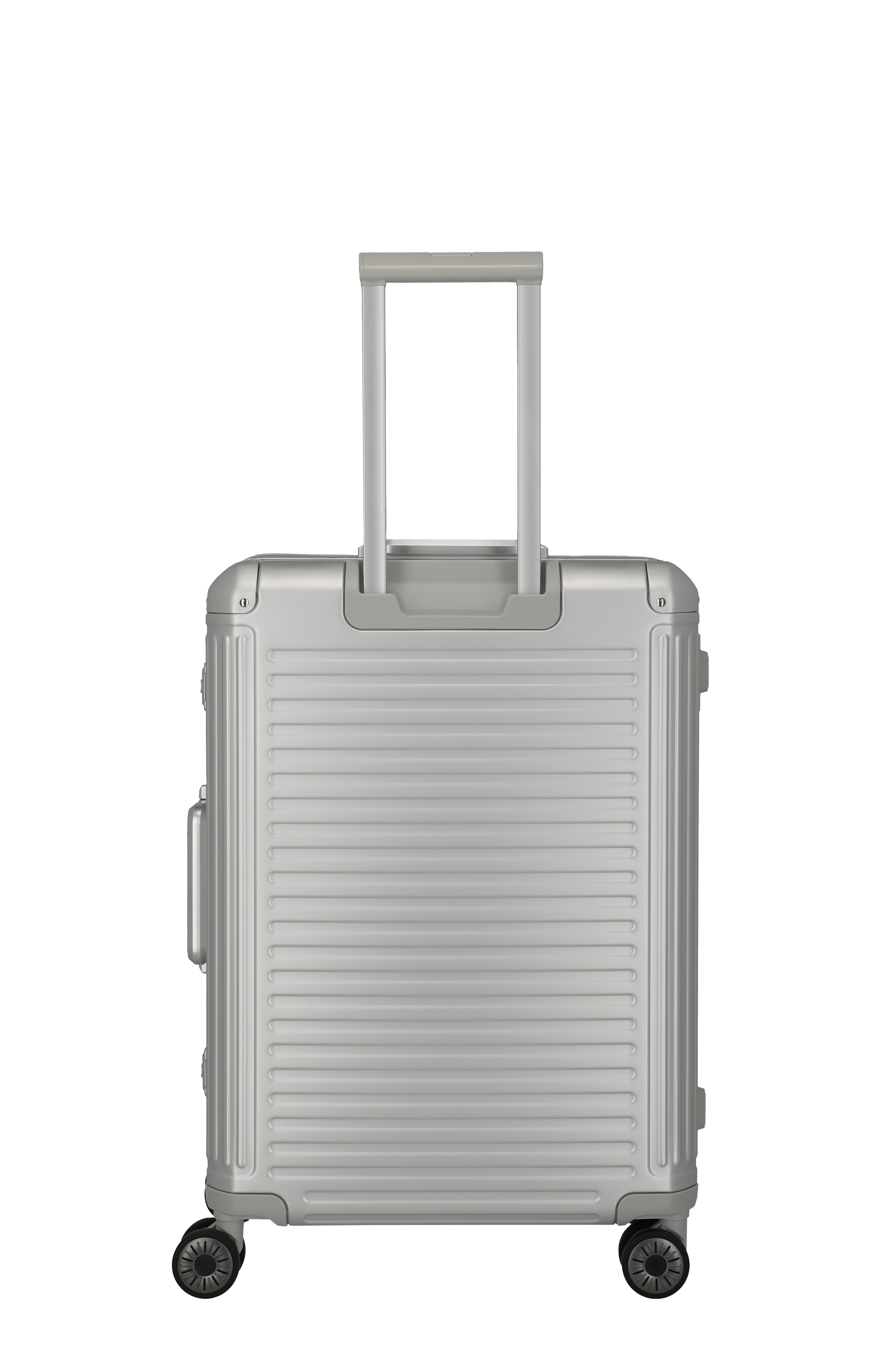 travelite Hartschalen-Trolley NEXT Aluminium Rahmenkoffer, 4 Rollen, variable Packplatte, Packwand und durchdachte Innenaufteilung