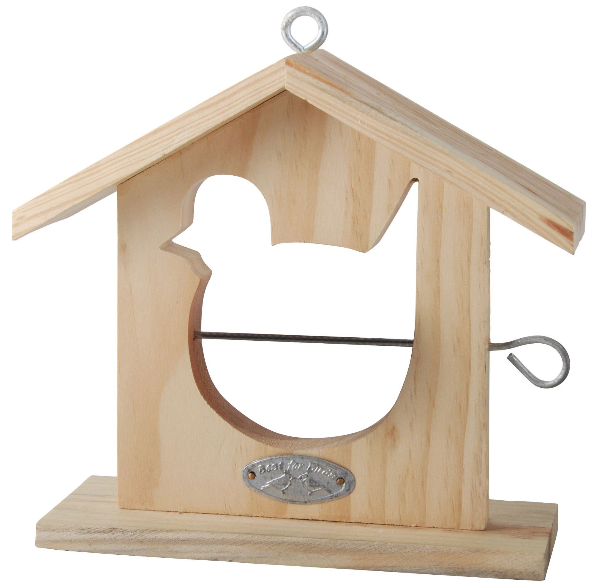 Thumbnail - esschert design Vogelhaus, Futterhänger Haus aus Holz mit Dach 19 x 5,8 x 20 cm