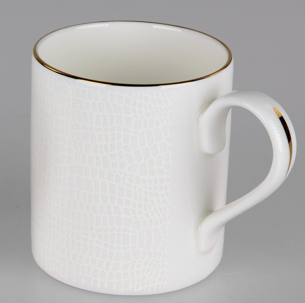 Keramik Weiß L:11cm formano Becher, H:8cm Keramik, D:7cm