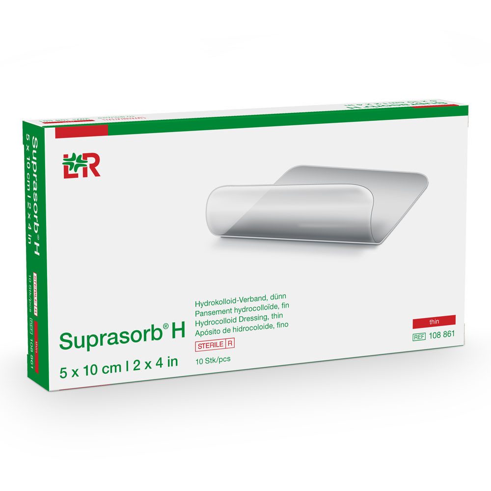Lohmann & Rauscher GmbH & Co.KG Wundpflaster L&R Suprasorb H Hydrokolloid-Verband Dünn 5x10 cm