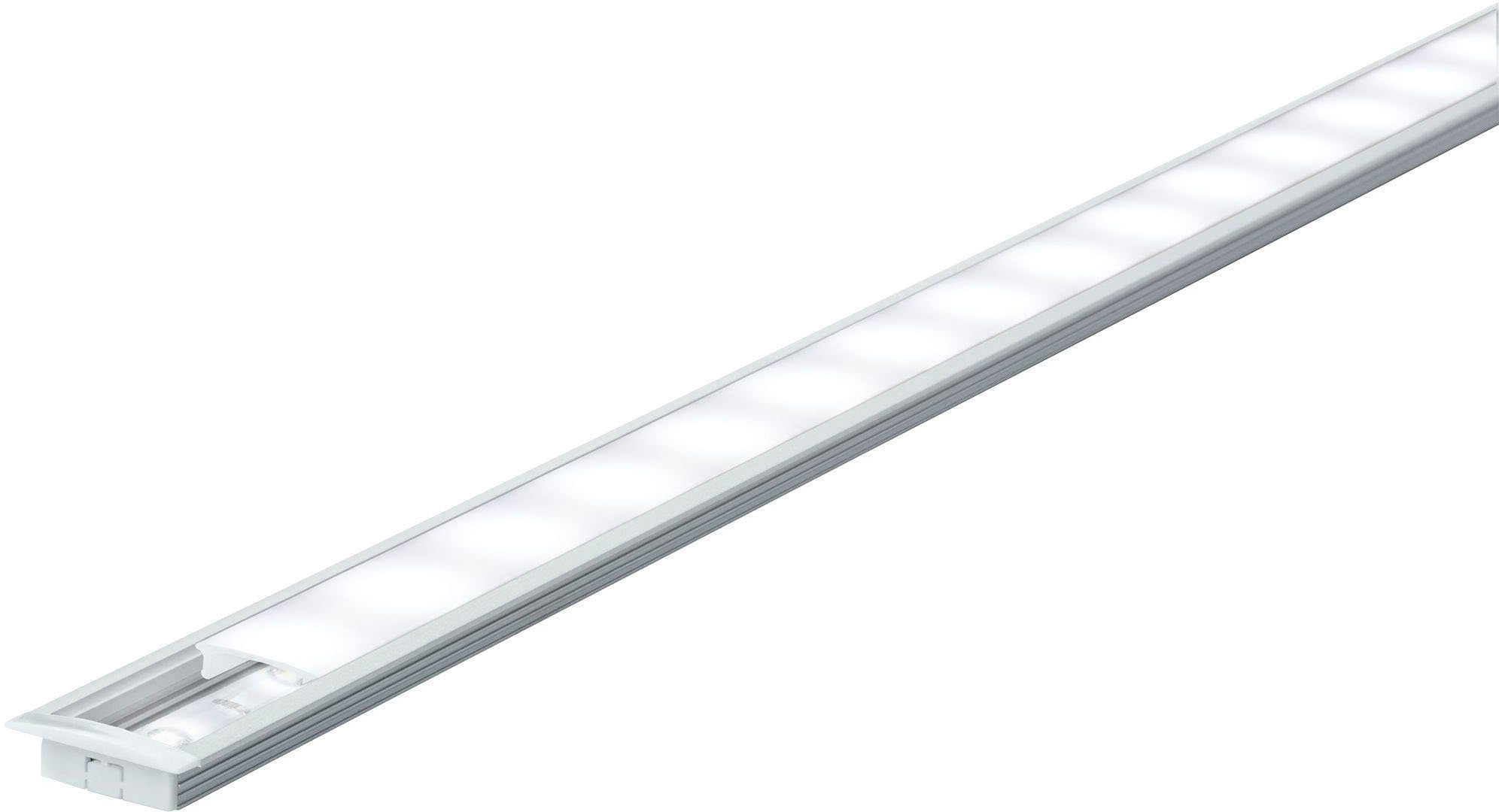 Paulmann LED-Streifen Floor Profil mit Diffusor 100cm Alu eloxiert,  Satin,Alu/Kunststoff Alu, Mit satiniertem Diffusor für gleichmäßige  Lichtverteilung | LED-Stripes