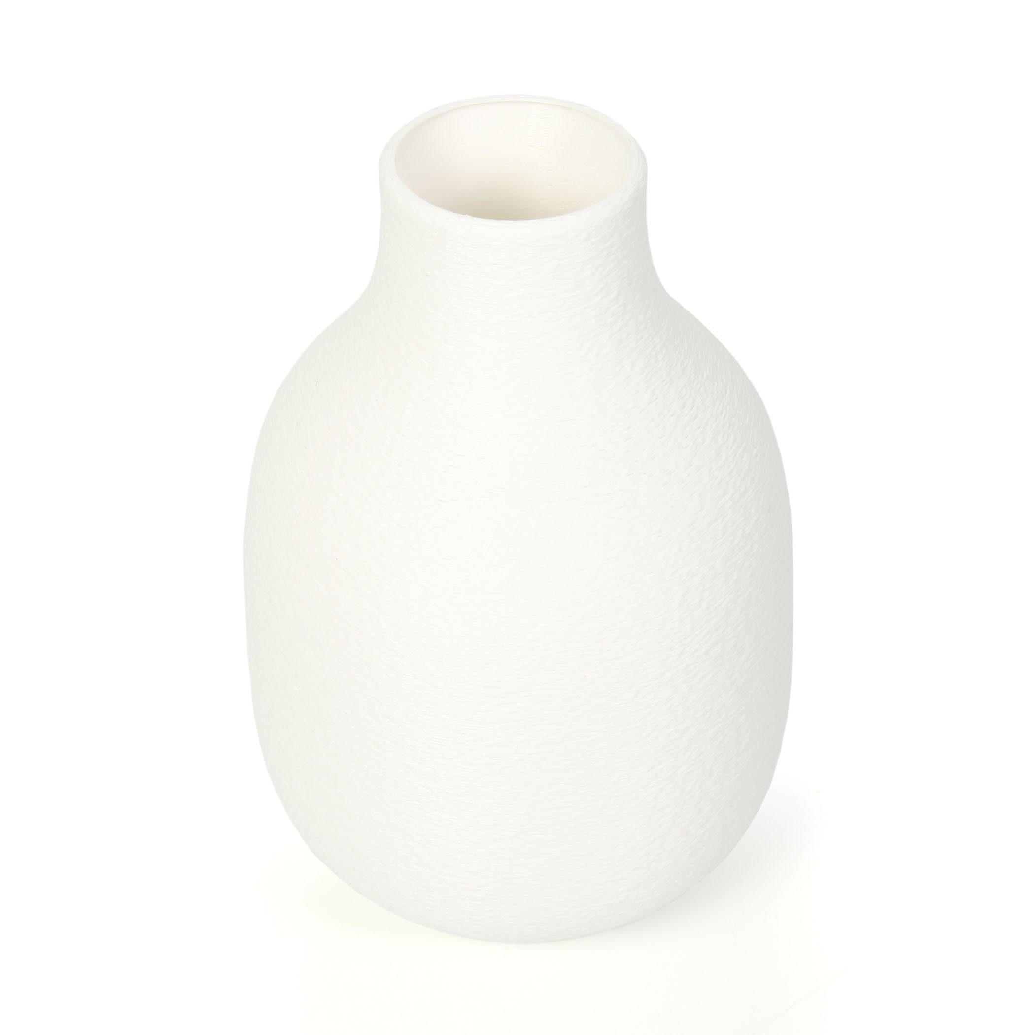 Rohstoffen; Blumenvase bruchsicher Kreative nachwachsenden – Designer wasserdicht & aus White aus Vase Dekorative Feder Dekovase Bio-Kunststoff,