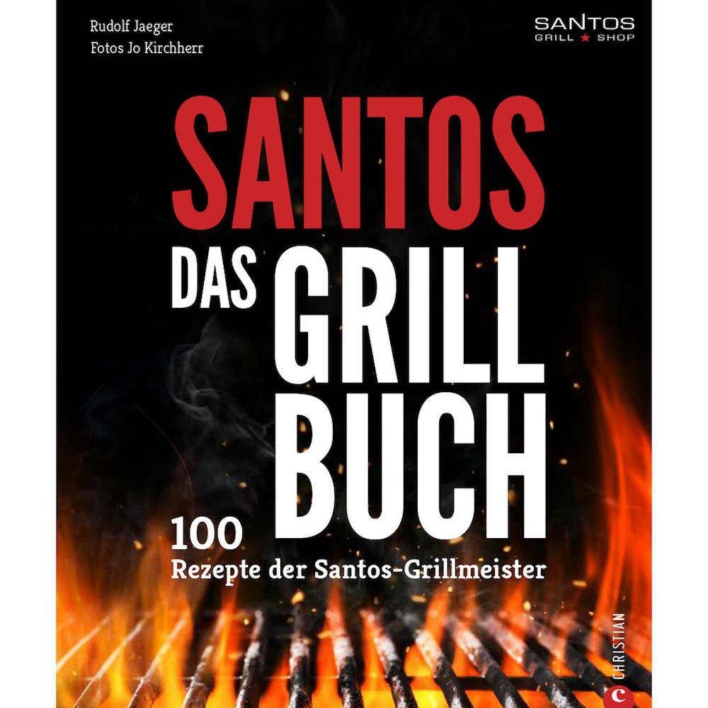 PROREGAL® Grillbesteck-Set SANTOS Das Grillbuch – 100 Rezepte der SANTOS Grillmeister